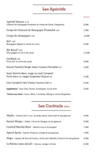 carte apéritifs 1